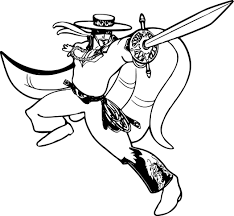 Dessin Coloriage Zorro 86 Pour Votre Pages A Colorier Pour Des Idees D Adultes With Coloriage Zorro