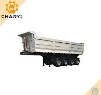China Chary 60 Tons 3 Axle Rear Dump Truck Dump Trailer End Dump Semi Truck  Trailer