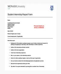 Come up with a few examples of what you gained by being an intern. Free 7 Sample Internship Report Forms In Pdf Ms Word