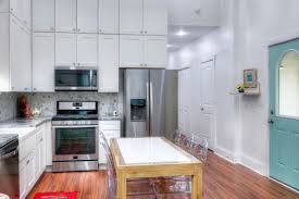 Our stock of cabinetry includes wall cabinets that hang above counters to store dishes, glasses, baking supplies, and more. Contemporary White Kitchen With Double Stacked Cabinets Hgtv