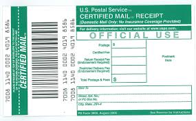 ucr mail services receipt for certified mail ps form 3800