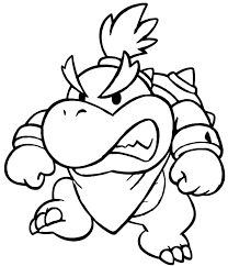Printable mario and bowser coloring page. Super Mario Bros Coloring Pages Coloring Pages For Kids And Adults