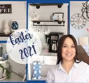 Ideas para decorar el comedor y estacion de cafe en Easter 2021