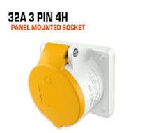 Mennekes Panel Mounted Socket Receptacle IP44 IP67 - 148 Panel Mounted