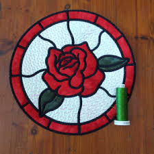 The cathedral of notre dame in paris has several very beautiful rose windows. Stained Glass Collection Roses Large Applique Machine Embroidery Design