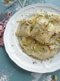 Acorn Squash Ravioli Thyme Garlic Butter Vegan Pasta Dish Vegan Main Dishes Vegan Foods