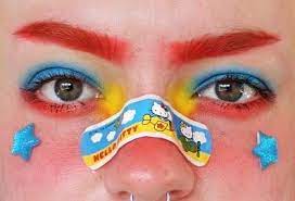 4 Likes 0 Comments ï¾ Mars ï¾ ï¾ Nyadcircus On Instagram Makeup Primarycore Clowncore Artistry Makeup Doll Makeup Clown Makeup Clowncore (also known as circuscore or clownpunk) is an aesthetic surrounding things such as clowns, mimes, and jesters. makeup primarycore clowncore