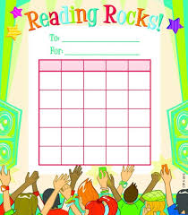 reading rocks student incentive chart