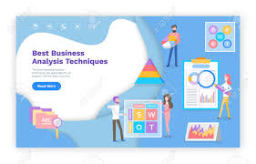 business analysis techniques online web pages vector graphics