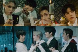 | see more about stray kids. Watch Stray Kids Bang Chan Changbin Felix And Seungmin Are Vampires Having A Good Time In New Video Soompi