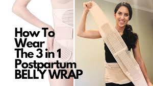 It also helps hold up maternity bottoms that have gotten baggier now that baby has arrived. How To Wear The 3 In 1 Postpartum Belly Wrap Youtube