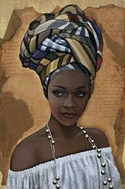 Artwork African Woman Art Black And White African Woman Africanprint Africanpainting Unique Africanartwork Decor Subtle Female Strong Powerful In African Art Paintings African Art Africa Art
