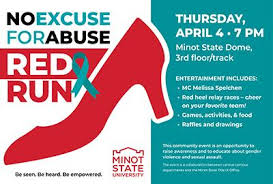 See more ideas about relay for life, relay, canvas quotes. Msu No Excuse For Abuse Red Run Event At Minot State On April 4