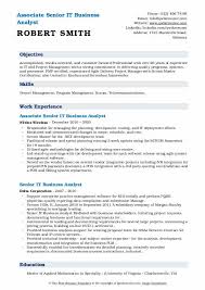 You could be progressing your career at a city based fintech. Senior It Business Analyst Resume Samples Qwikresume