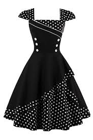 For A Classic Retro Look Go For Our Atomic 1960 S Polka Dot Cocktail Dress Get It Here Https Polka Dot Cocktail Dresses Vintage Polka Dot Dress Retro Dress