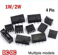 1W/2W DC-DC Power Supply Module 4 Pin Isolated Converter Multiple Values