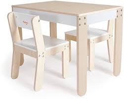 Amazon Com P Kolino Little One S Table And Chairs White Nursery Furniture Baby In 2020 Table And Chairs Kids Table And Chairs Nursery Furniture Sets White