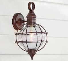 Outdoor string lights make the perfect finishing touch to a garden pergola. Fisherman S Sconce Set Of 2 Pottery Barn