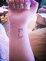 Cutelittletattoos Minimalist Cat Tattoo Tattoos For Women Cat Cat Tattoo Simple