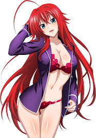 Rias Gremory In Pajamas Dxd Highschool Dxd Digital Art Anime