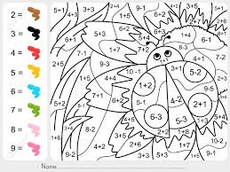 Paint Color By Numbers Addition And Subtraction Worksheet For Math Coloring Math Coloring Worksheets Addition And Subtraction Worksheets