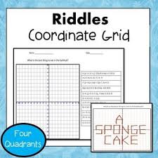Coordinate Grid Riddles Four Quadrants 6 Ns 6c Coordinate Grid Middle School Math Resources Math Riddles