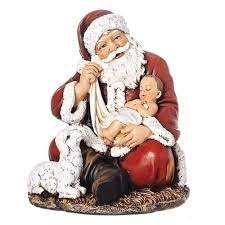 Santa Holding Baby Jesus Figure The Catholic Company