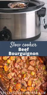 Slow Cooker Beef Bourguignon Video Beef Bourguignon Slow Cooker Recipes Beef Beef Bourguignon Slow Cooker