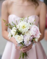An australian bride walked down the aisle at her wedding ceremony carrying a bouquet made exclusively with doughnuts. Romantic Peony Dahlia And Rose Bouquet