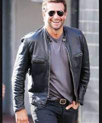 Bradley Cooper Burnt Leather Jacket For Usa Canada Australia Jackets Men Fashion Leather Jacket Leather Jacket Men