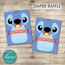 Stitch Diaper Raffle Tickets Baby Shower Lilo Stitch Etsy In 2020 Boy Baby Shower Themes Disney Baby Shower Baby Shower