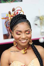 Coiffure Mariage Coutumier Gabon Gabonese Wedding Hairstyle Traditionnal African Wedding Hairstyle African Wedding Hairstyles African Wedding Coiffure Mariage