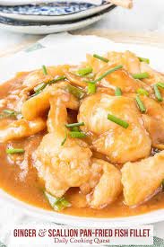 Ginger And Scallion Pan Fried Fish Fillet Recipe Pan Fried Fish White Sauce Recipes Chinese Cuisine Recipes