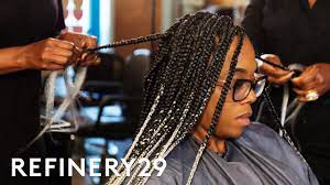 I Got Grey Ombre Box Braids For The First Time | Hair Me Out | Refinery29 -  YouTube
