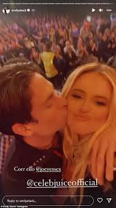 Emily Atack and Joey Essex caught having a sneaky KISS backstage during  final ever Celebrity Juice