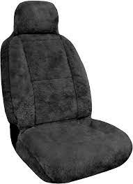 Sheepskin seat covers upgrade the look and feel of your car's seating with our sheepskin seat covers. Amazon Com Eurow Sheepskin Seat Cover 56 By 23 Inches Gray Automotive
