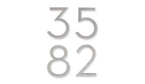 Find large metal house numbers. 10 Easy Pieces House Numbers Remodelista