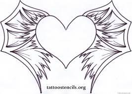 With Banner Tattoo Heart And Bat Wings Design 1655x1170 Pixel Picture 12881 Black Heart Tattoos Tattoo Drawings Tumblr Heart Tattoo