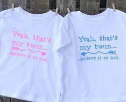 Twin Birthday Shirts For Adults Twin Shirt Set 2 Funny Twins Shirts Yeah That S Etsy Twin Shirts Twin Humor Best Baby Gifts