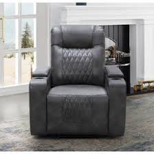 The crisp lines and soft curves of the leather club chair make for a handsome appearance, while the thick cushioning and headrest make for the utmost comfort. Travis Power Theater Recliner With Table Assorted Colors Sam S Club Home Theater Seating Storage Furniture Bedroom Theater Recliners