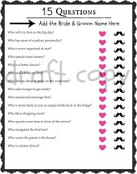 Whether you have a science buff or a harry potter fanatic, look no further than this list of trivia questions and answers for kids of all ages that will be fun for little minds to ponder. Bride Groom Trivia Wedding Shower Game Bachelorette Etsy