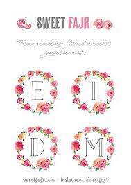 Send these beautiful cards to say eid mubarak to your friends and family and wish that eid ul fitr brings prosperity, happiness and joy. Eid Mubarak Garland Black Sweet Fajr Ramadan Crafts Ramadan Decorations Printables Ramadan Kids