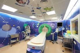 Decoration Of A Magnetic Resonance Imaging Room In Sant Joan De Deu Hospital In Barcelona Indoor Design Design Decor