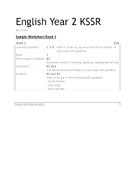Math, english, science, social studies, spanish English Year 2 Kssr Worksheet Nonverbal Communication Human Communication