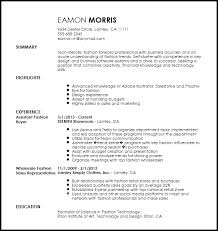 fashion assistant buyer resume example