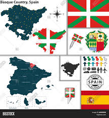 Compare the size of countries, regions and cities. Map Basque Country Vector Photo Free Trial Bigstock
