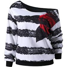 Black And White Tie Dye Hoodie Wholesale Convertible Neck Rose Printed Sweatshirt 19 Liked On Polyvore Featuring Tops Hoodies Sweatshirts Sweatshirts Striped Sweatshirts Rose Shirts