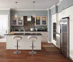 And kemper cabinets were pitched to my clients by a local supplier. Modern White And Limestone Kitchen Kemper Cabinetry