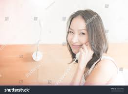 Young Asian Woman Calling Telephone Vintage Stock Photo 366562055 |  Shutterstock