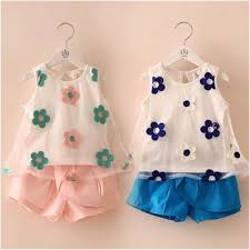 Aliexpress Com Buy New Arrival Korean Style Girls Flower Clothing Set Baby Kids Vest Shorts Suit From Rel Kids Fashion Clothes Girl Outfits Baby Girl Clothes